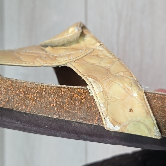 Betula By Birkenstock Women Thong Leather Sandals Flats shoes sz 40/9 Regular - Picture 12 of 14